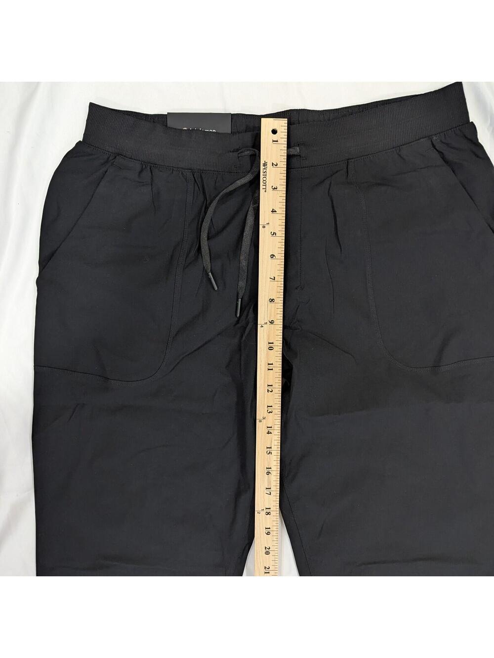 Lululemon ABC Jogger Shorter Pants Mens XL Black Warpstreme NWT - Picture 8 of 11